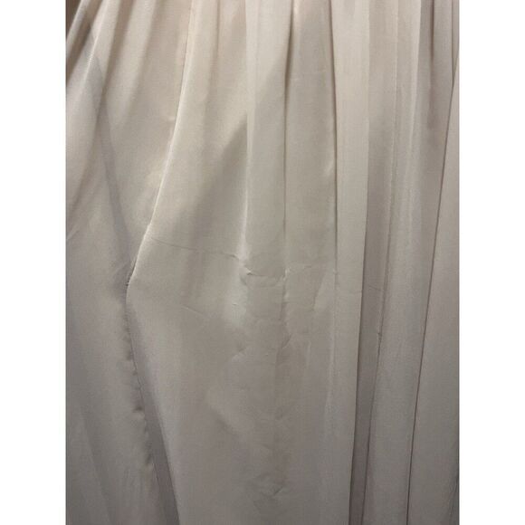 Jenny Yoo Collection Chiffon Bridesmaids Gown Dress Sleeveless Champagne Size 12 - Picture 6 of 10